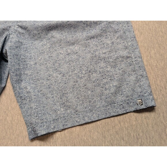 Free Planet Light Blue Print Shorts Size 36 inches 9 Inch Inseam - Picture 2 of 8